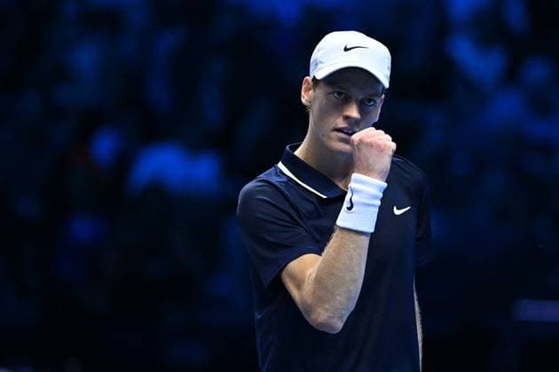 Nitto ATP, Tennis Herren Finals - Sinner v Fritz Jannik Sinner (ITA) during his second match at the 2024 Nitto ATP Finals in Torino, Italy, on November 12, 2024. Photo by Corinne Dubreuil ABACAPRESS.COM Turin Italy  Copyright: xDubreuilxCorinne ABACAx
