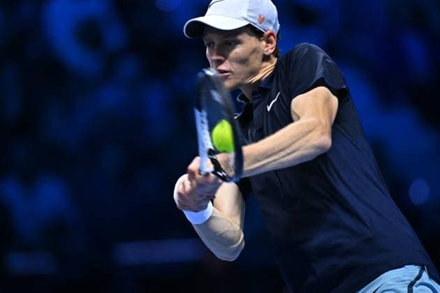 Nitto ATP, Tennis Herren Finals - Sinner v Fritz Jannik Sinner (ITA) during his second match at the 2024 Nitto ATP Finals in Torino, Italy, on November 12, 2024. Photo by Corinne Dubreuil ABACAPRESS.COM Turin Italy  Copyright: xDubreuilxCorinne ABACAx