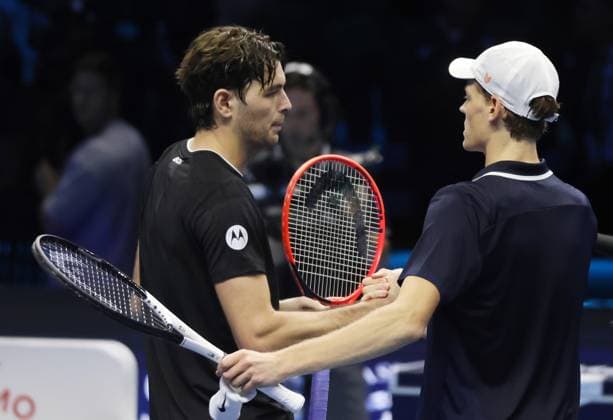 Turin - Tennis, Nitto ATP, Tennis Herren Finals, Jannik Sinner, Taylor Fritz, Turin, November 12, 2024. Photo Felice Calabro™ Editorial Usage Only  Copyright: xFelicexCalabrÃ²x xIPAx 0778705483st