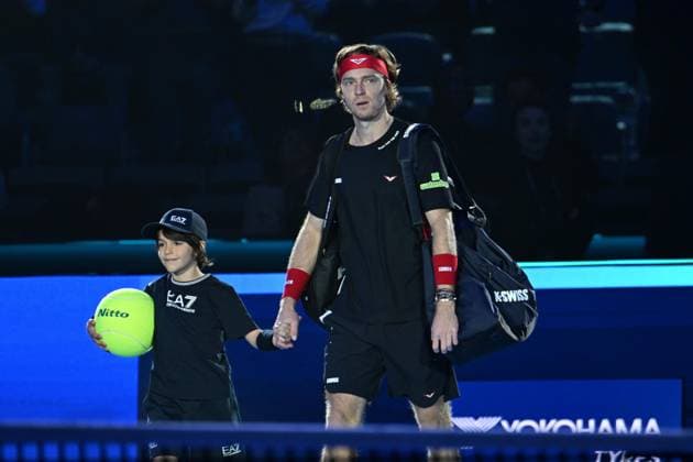 Foto IPP Massimo Rana Torino 13-11-2024 Tennis ATP, Tennis Herren Finals 2024 nella foto Andrej Rublev Italy Photo Press - World Copyright italy  Copyright: xR4924_italyphotopressx
