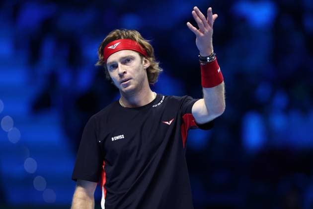 Andrey Rublev (Russia) looks dejected, Day 4, Nitto ATP, Tennis Herren Finals 2024, INALPI Arena, November 13, 2024, Turin, Italy.