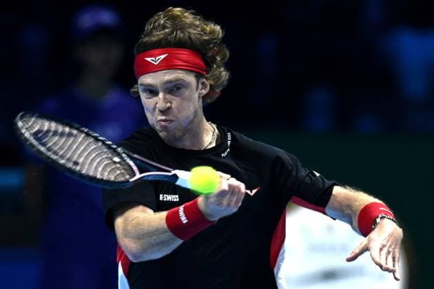 Db Torino 13 11 2024 - ATP, Tennis Herren Finals Daniele Buffa Image nella foto: Andrey Rublev 