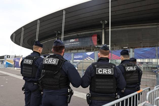 Football, Nations League, security measures in the run-up to the match between France and Israel