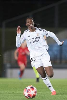 UEFA Women s Champions League - Real Madrid vs FC Twente MADRID, SPAIN -November 13: Linda Caicedo of Real Madrid women in action during the UEFA Women s Champions League match between Real Madrid and FC Twente at Alfredo Di Stefano stadium in Madrid. (Photo by Guillermo Martinez) Madrid Alfredo Di Stefano Stadium Spain Copyright: xGuillermoxMartinezx