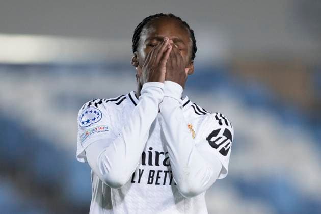 UEFA Women s Champions League - Real Madrid vs FC Twente MADRID, SPAIN -November 13: Linda Caicedo of Real Madrid women reacts to a missed opportunity during the UEFA Women s Champions League match between Real Madrid and FC Twente at Alfredo Di Stefano stadium in Madrid. (Photo by Guillermo Martinez) Madrid Alfredo Di Stefano Stadium Spain Copyright: xGuillermoxMartinezx
