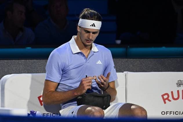 Sport Bilder des Tages Foto IPP Massimo Rana Torino 13-11-2024 Tennis ATP, Tennis Herren Finals 2024 nella foto alexander zverev Italy Photo Press - World Copyright italy  Copyright: xR4924_italyphotopressx