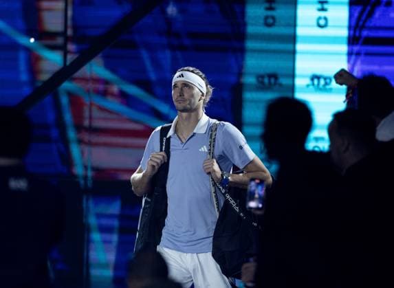 Alexander Zverev of Germany walks onto court Nitto ATP, Tennis Herren Finals, Day 7, Tennis, Inalpi Arena, Turin, Italy 16 Nov 2024  Copyright: xEllaxLing Shutterstockx 14893646p