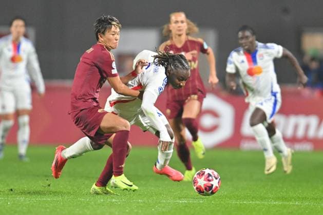 during the Women Champions League between Roma vs Lyon 13th November 2024 at the Tre Fontane Stadium in Rome  Copyright: xMassimilianoxCervera IPAxSportx x xx IPA_51530701 IPA_Agency_IPA51530701