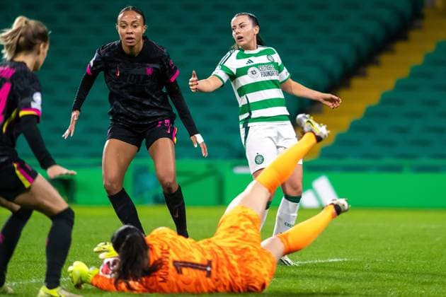 Celtic Women v Chelsea Women UEFA Womens Champions League 13 11 2024. Amy Gallacher of Celtic during the UEFA Womens Champions League match between Celtic FC and Chelsea FC, Celtic Park, Glasgow, Scotland. 13 11 2024. Editorial use only , Copyright: xColinxPoultneyx PSI-20821-0048