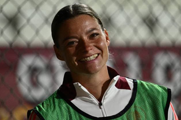 Verena Hanshaw of A.S. Roma Femminile during Group A - Day 3 - UEFA Women s Champions League 2023 24 between A.S. Roma and Olympique Lyonnais at the Tre Fontane Stadium on November 13, 2024 in Rome, Italy.  Copyright: xDomenicoxCippitelli IPAxSportx x xx IPA_51532742 IPA_Agency_IPA51532742