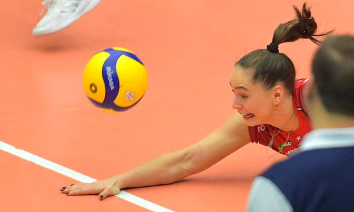 13 11 2024, Dresdens Lorena Lorber Fijok, Volleyball, CEV Cup, European Cup, Dresdner SC Vandoeuvre Nancy VB, c Dresden Germany