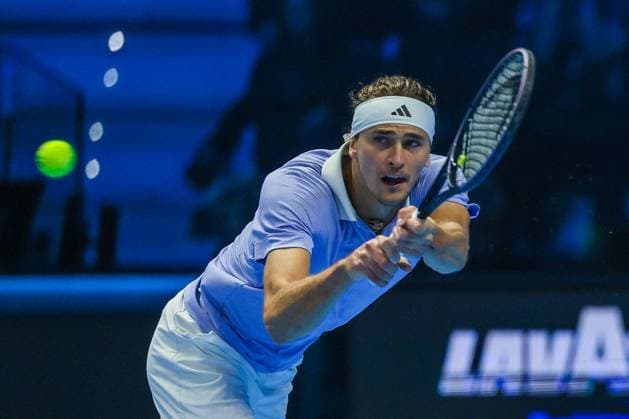 TENNIS - Internazionali di Tennis - Nitto ATP, Tennis Herren Finals - Zverev vs Ruud Alexander Zverev of Germany seen in actions during Men s Singles Group Stage match against Casper Ruud of Norway on day four of the Nitto ATP Finals 2024 at Inalpi Arena Turin Italy  Copyright: xIPAxSport ABACAx