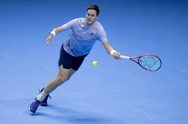 Henry Patten of Great Britain in action Nitto ATP, Tennis Herren Finals, Day 5, Tennis, Inalpi Arena, Turin, Italy 14 Nov 2024  Copyright: xEllaxLing Shutterstockx 14893644r