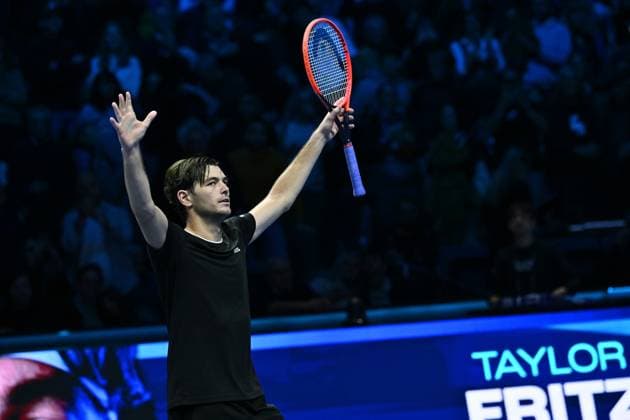 Taylor Fritz (USA) wins against Alex de Minaur (AUS) during day five of the Nitto ATP, Tennis Herren finals 2024 at Inalpi Arena on November 14, 2024 in Turin, Italy.  Copyright: xDomenicoxCippitelli IPAxSportx x xx IPA_51556090 IPA_Agency_IPA51556090