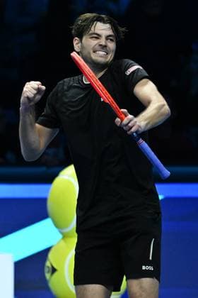 Taylor Fritz (USA) wins against Alex de Minaur (AUS) during day five of the Nitto ATP, Tennis Herren finals 2024 at Inalpi Arena on November 14, 2024 in Turin, Italy.  Copyright: xDomenicoxCippitelli IPAxSportx x xx IPA_51556131 IPA_Agency_IPA51556131