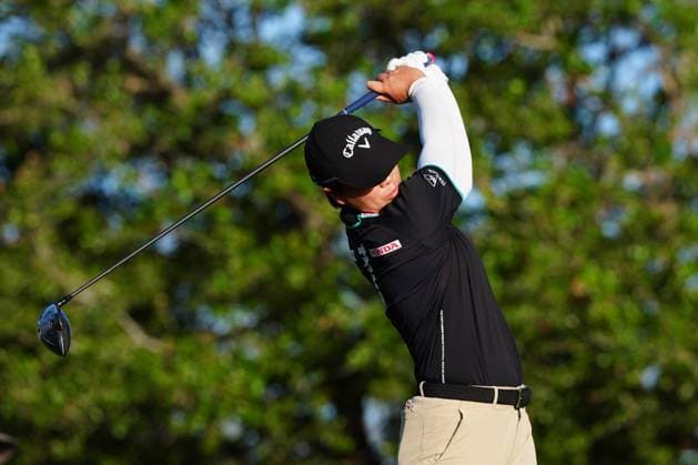 BELLEAIR, FL - NOVEMBER 14: LPGA, Golf Damen player Yuka Saso plays her tee shot on the 2nd hole on November 14, 2024, during the first round of the LPGA The ANNIKA driven by Gainbridge at Pelican Golf Club in Belleair, Florida. (Photo by Brian Spurlock Icon Sportswire) GOLF: NOV 14 LPGA The ANNIKA driven by Gainbridge at Pelican EDITORIAL USE ONLY Icon24111479