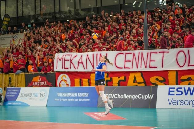 VOLLEYBALL CHALLENGE CUP 2025 WOMEN VC Wiesbaden Galatasaray Daikin ISTANBUL 14 11 24, WASSERFALLER Jonna VCW ,