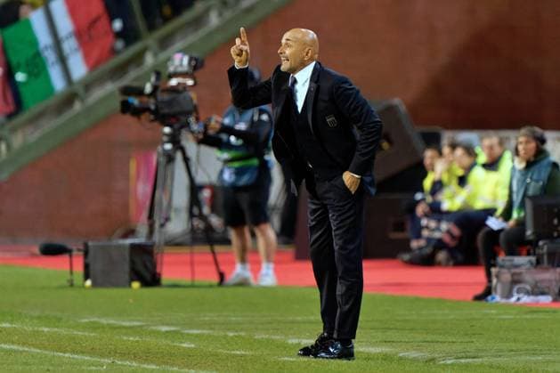 CALCIO - UEFA Nations League - Belgium vs Italy Luciano Spalletti head coach of Italy during Belgium vs Italy, Football UEFA Nations Leage match in Brussel, Belgium, November 14 2024 Brussel Belgium  Copyright: xIPAxSport ABACAx