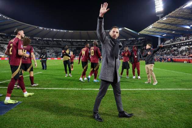 Belgium v Italy - UEFA Nations League 14 11 2024 BRUSSELS, BELGIUM - NOVEMBER 14 : Tedesco Domenico head coach of Belgian Team after the game during the UEFA Nations League tournament League A Phase Group A2 match between Belgium and Italy on November 14, 2024 in Brussels, Belgium, 14 11 2024 Brussels Belgium  Copyright: xTomasxSiskx