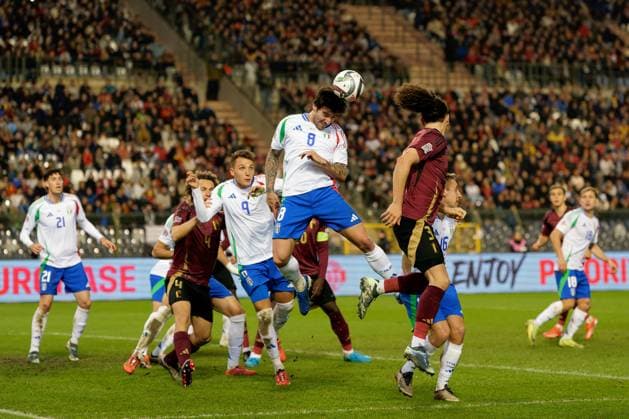 Sandro Tonali of Italy during Belgium vs Italy, Football UEFA Nations Leage match in Brussel, Belgium, November 14 2024  Copyright: xEmmanuelexMastrodonato IPAxSportx xx IPA_51564960 IPA_Agency_IPA51564960