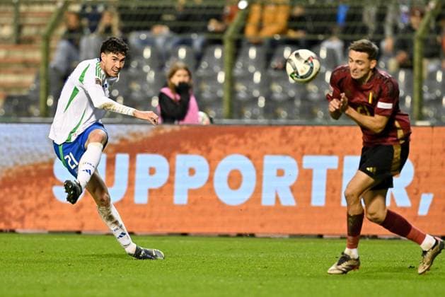 241114 UEFA NATIONS LEAGUE A2 - D5 BELGIUM VS ITALY Alessandro Bastoni (21) of Italy pictured during a soccer game between the national teams of Belgium, called the Red Devils and Italy, called Azzurri in the fifth game in group A2 in the UEFA Nations League , on Thursday 14 November 2024 in Brussels , Belgium . photo isosport David Catry BRUSSELS BELGIUM  Copyright: xx 485837