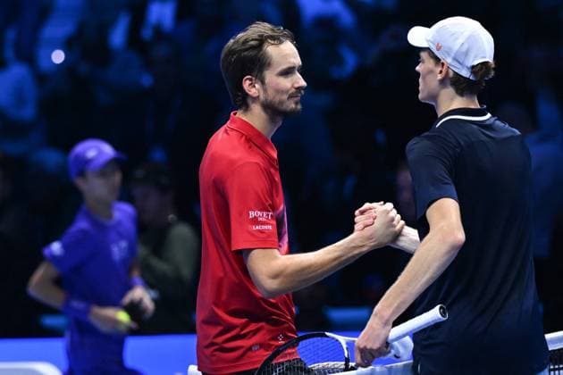 Nitto ATP, Tennis Herren Finals - Sinner Ousts Fritz Jannik Sinner (ITA) during his third match at the 2024 Nitto ATP Finals in Turin, Italy, on November 14, 2024. Photo by Corinne Dubreuil ABACAPRESS.COM Turin Italy  Copyright: xDubreuilxCorinne ABACAx