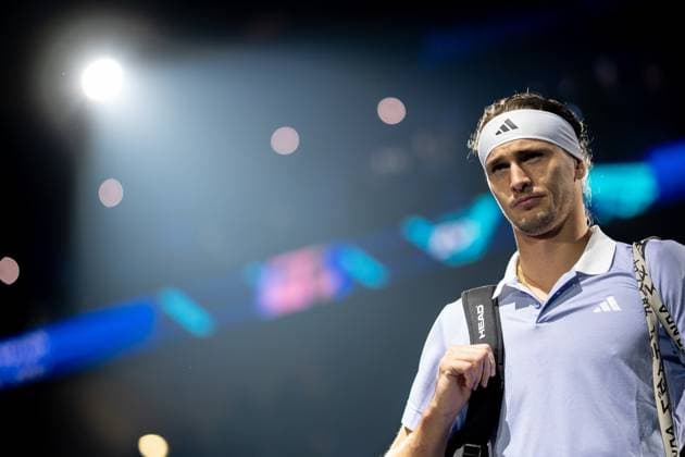 Germany s Alexander Zverev before the singles tennis match of the ATP, Tennis Herren World Tour Finals againstSpain s Carlos Alcaraz at the Inalpi Arena in Turin, Italy - - Friday, November 15, 2024.  Copyright: xMarcoxAlpozzi LaPressex