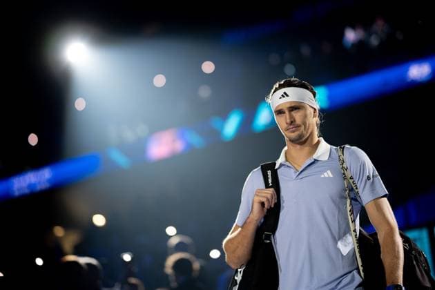 Germany s Alexander Zverev before the singles tennis match of the ATP, Tennis Herren World Tour Finals againstSpain s Carlos Alcaraz at the Inalpi Arena in Turin, Italy - - Friday, November 15, 2024.  Copyright: xMarcoxAlpozzi LaPressex