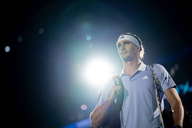 Germany s Alexander Zverev before the singles tennis match of the ATP, Tennis Herren World Tour Finals againstSpain s Carlos Alcaraz at the Inalpi Arena in Turin, Italy - - Friday, November 15, 2024.  Copyright: xMarcoxAlpozzi LaPressex