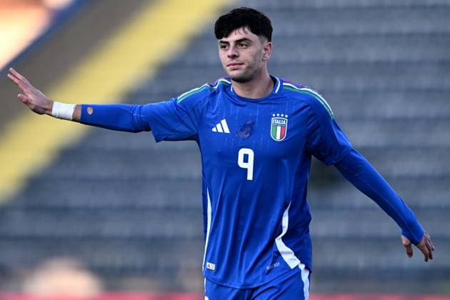 Fußball, U21 Länderspiel, Italien - Frankreich Mp Empoli 15 11 2024 - amichevole Italia-Francia U21, U 21 foto Matteo Papini Image nella foto: Giuseppe Ambrosino 