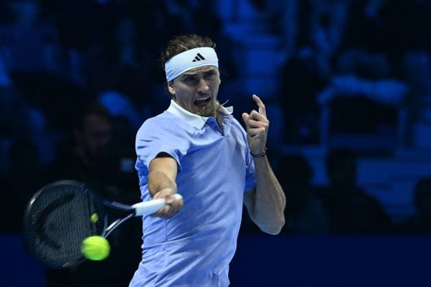 Alexander Zverev (GER) in action against Carlos Alcaraz (ESP) during day six of the Nitto ATP, Tennis Herren finals 2024 at Inalpi Arena on November 15, 2024 in Turin, Italy.  Copyright: xDomenicoxCippitelli IPAxSportx x xx IPA_51587128 IPA_Agency_IPA51587128