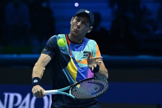 Matthew Ebden (AUS) is playing during the Men s Double match against Kevin Krawietz (GER) and Tim Puetz (GER) during day six of the Nitto ATP, Tennis Herren finals 2024 at Inalpi Arena on November 15, 2024 in Turin, Italy.  Copyright: xDomenicoxCippitelli IPAxSportx x xx IPA_51587935 IPA_Agency_IPA51587935