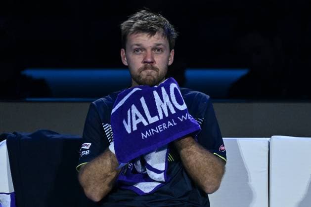 Kevin Krawietz (GER) is playing during the Men s Double match against Rohan Bopanna (IND) and Matthew Ebden (AUS) during day six of the Nitto ATP, Tennis Herren finals 2024 at Inalpi Arena on November 15, 2024 in Turin, Italy.  Copyright: xDomenicoxCippitelli IPAxSportx x xx IPA_51587938 IPA_Agency_IPA51587938