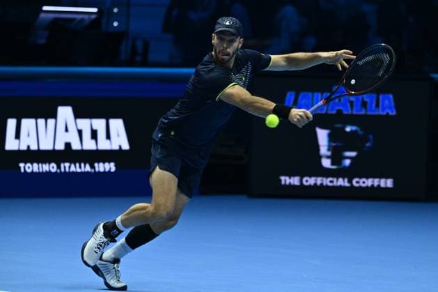 Tim Puetz (GER) is playing during the Men s Double match against Rohan Bopanna (IND) and Matthew Ebden (AUS) during day six of the Nitto ATP, Tennis Herren finals 2024 at Inalpi Arena on November 15, 2024 in Turin, Italy.  Copyright: xDomenicoxCippitelli IPAxSportx x xx IPA_51587942 IPA_Agency_IPA51587942