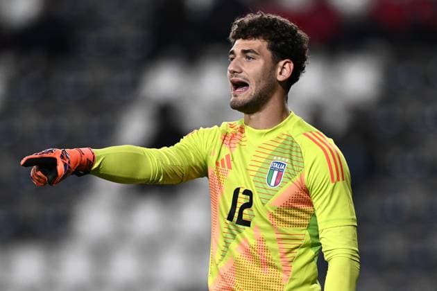 Fußball, U21 Länderspiel, Italien - Frankreich Mp Empoli 15 11 2024 - amichevole Italia-Francia U21, U 21 foto Matteo Papini Image nella foto: Gioele Zacchi 