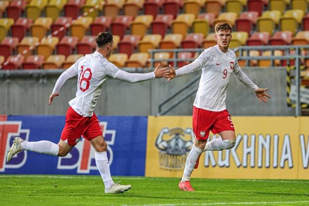 15.11.2024 BIALYSTOK (POLAND) PILKA NOZNA (FOOTBALL) ELITE LEAGUE POLSKA U20 - WLOCHY U20 NZ JORDAN MAJCHRZAK GOL RADOSC FOTO KAMIL SWIRYDOWICZ CYFRASPORT NEWSPIX.PL --- Newspix.pl  241115CSKS078