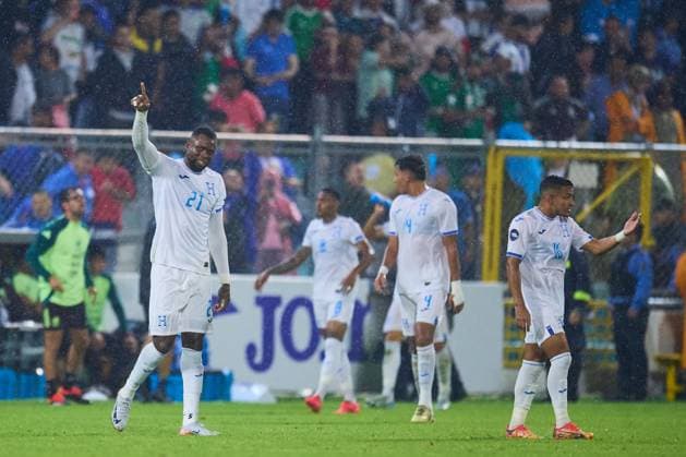 RECORD DATE NOT STATED IV CONCACAF NATIONS LEAGUE 2024-2025 Honduras vs Mexico Yustin Arboleda of Honduras during the Quarterfinals first leg match between Honduras and Mexican national team, Nationalteam (Mexico) as part of the Concacaf Nations League 2024-2025 at Francisco Morazan Stadium on November 15, 2024 in San Pedro Sula, Honduras. SAN PEDRO SULA HONDURAS HONDURAS  Copyright: xJosexLuisxMelgarejox 20241115215722_CNL_CFI_HON_MEX_ARBOLEDA150