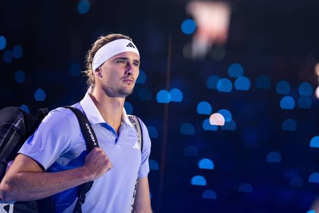 Germany s Alexander Zverev before the singles tennis match of the ATP, Tennis Herren World Tour Finals against United States Taylor Fritz at the Inalpi Arena in Turin, Italy - - Saturday, November 16, 2024.  Copyright: xMarcoxAlpozzi LaPressex