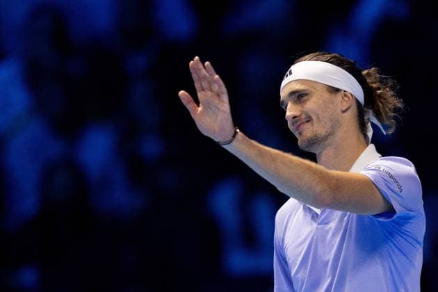 Germany s Alexander Zverev react at video review during the singles tennis match of the ATP, Tennis Herren World Tour Finals against United States Taylor Fritz at the Inalpi Arena in Turin, Italy - - Saturday, November 16, 2024.  Copyright: xMarcoxAlpozzi LaPressex