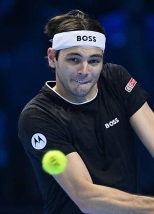 November 16, 2024, Turin: Taylor Fritz of USA plays the match against Alexander Zverev of Germany during the match of Nitto ATP, Tennis Herren Finals in Turin, Italy, 16 November 2024 ..The ATP men s singleworld number 1 is preparing for the ATP Finals that will run from 10-17 November in Turin ANSA ALESSANDRO DI MARCO Nitto Atp Finals  - ZUMAa110 20241116_zaf_a110_003 Copyright: xAlessandroxDixMarcox