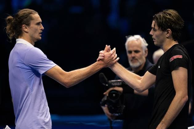 Tennis, ATP Finals in Turin, Alexander Zverev - Taylor Fritz