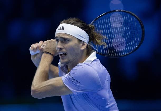 Alexander Zverev of Germany in action Nitto ATP, Tennis Herren Finals, Day 7, Tennis, Inalpi Arena, Turin, Italy 16 Nov 2024  Copyright: xEllaxLing Shutterstockx 14893646av