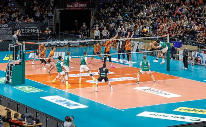 16 11 2024, Berlin, Volleyball 1 Bundesliga, Men, Matchday 8, BR Volleys TSV Haching Muenchen, Max Schmeling Halle View into the hall BR Volleys TSV Haching Muenchen