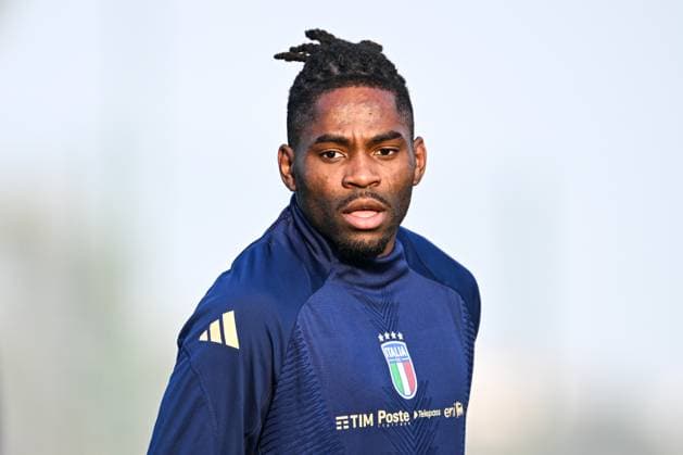 Italy Training Session & press conference, PK, Pressekonferenz Caleb Okoli of Italy participates in an Italy training session at BPER Training Centre in Appiano Gentile on November 16, 2024, in Como, Italy Appiano Gentile, Como Italy  Copyright: xTizianoxBallabiox originalFilename:ballabio-italytra241116_npwDj.jpg