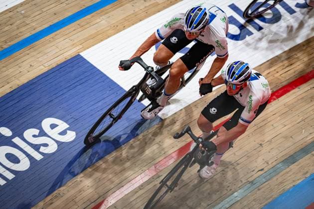 KLUGE Roger, REINHARDT Theo Lotto Zesdaagse Vlaanderen Gent 2024 KLUGE Roger REINHARDT Theo GER Schneider Electric Germany Landscape horizontal Landscape Event Event Lotto Zesdaagse Vlaanderen Gent 2024 Category Category Cycling Track Cycling Sixdays Elite Men Location Location Europe Belgium Gent Citadelpark tÂ Kuipke Discipline Madison Distance m Date Date 16 11 2024 Saturday Day 6