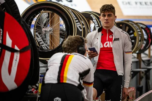 KESSLER Bruno, BOOS Benjamin Lotto Zesdaagse Vlaanderen Gent 2024 KESSLER Bruno BOOS Benjamin GER Team 10 Germany Landscape horizontal Landscape Event Event Lotto Zesdaagse Vlaanderen Gent 2024 Category Category Cycling Track Cycling Sixdays Elite Men U23 Beloften Location Location Europe Belgium Gent Citadelpark tÂ Kuipke Discipline Madison Distance m Date Date 16 11 2024 Saturday Day 7