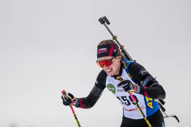 241117 Elvira Öberg of Sweden cross the finish line in the women s 7,5km sprint during the Swedish Premiere in biathlon on November 17, 2024 in Idre Photo Maxim ThorÃ BILDBYRAN code MT MT0697 biathlon biathlon biathlon sverigepremiären sverigepremiär swedish premiere sverige bbeng  Copyright: MAXIMxTHORE BB241117MT008
