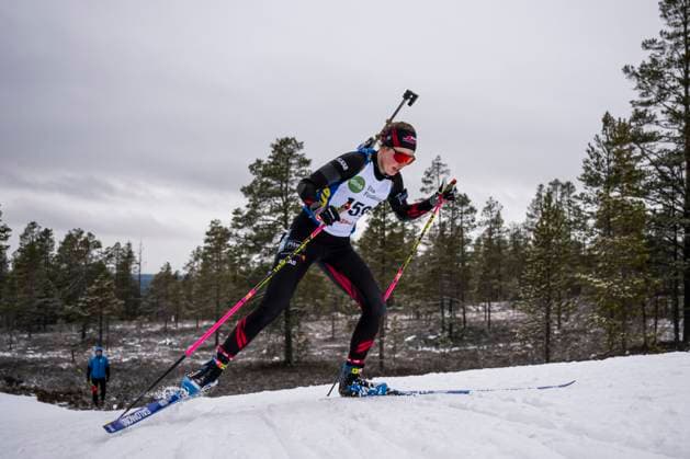 241117 Elvira Öberg of Sweden competes in the women s 7,5km sprint during the Swedish Premiere in biathlon on November 17, 2024 in Idre Photo Maxim ThorÃ BILDBYRAN code MT MT0697 biathlon biathlon biathlon sverigepremiären sverigepremiär swedish premiere sverige bbeng  Copyright: MAXIMxTHORE BB241117MT021