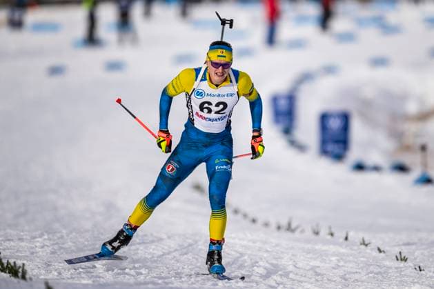 241117 Vitalii Mandzyn of Ukraine competes in the men s 10km sprint during the Swedish Premiere in biathlon on November 17, 2024 in Idre Photo Maxim ThorÃ BILDBYRAN code MT MT0696 biathlon biathlon biathlon swedenpremiären swedenpremiär swedish premiere sweden bbeng  Copyright: MAXIMxTHORE BB241117MT051