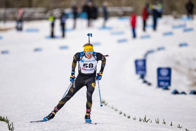 241117 Viktor Brandt of Sweden competes in the men s 10km sprint during the Swedish Premiere in biathlon on November 17, 2024 in Idre Photo Maxim ThorÃ BILDBYRAN code MT MT0696 biathlon biathlon sverigepremiären sverigepremiär swedish premiere sverige bbeng  Copyright: MAXIMxTHORE BB241117MT055